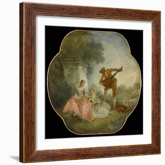 La Leçon de musique-Nicolas Lancret-Framed Giclee Print