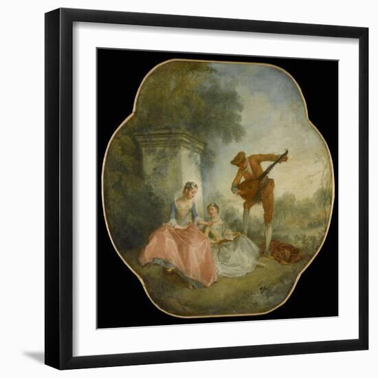 La Leçon de musique-Nicolas Lancret-Framed Giclee Print