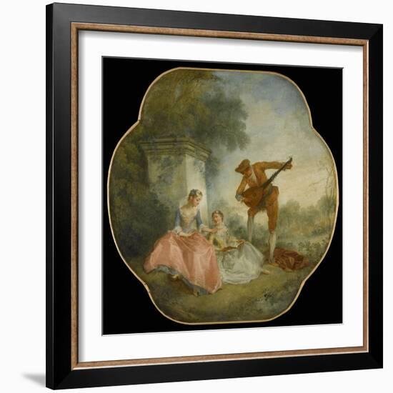 La Leçon de musique-Nicolas Lancret-Framed Giclee Print