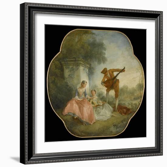 La Leçon de musique-Nicolas Lancret-Framed Giclee Print