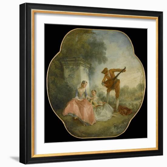 La Leçon de musique-Nicolas Lancret-Framed Giclee Print