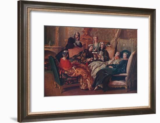 'La lecture de Moliere', 1728, (1937)-Jean Francois de Troy-Framed Giclee Print