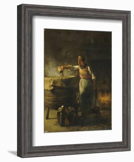 La Lessiveuse-Jean-François Millet-Framed Giclee Print