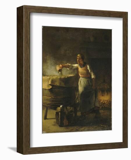 La Lessiveuse-Jean-François Millet-Framed Giclee Print