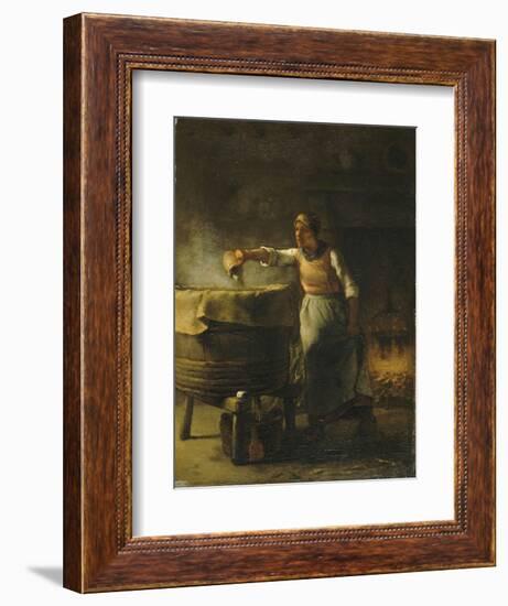 La Lessiveuse-Jean-François Millet-Framed Giclee Print