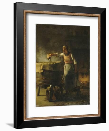 La Lessiveuse-Jean-François Millet-Framed Giclee Print