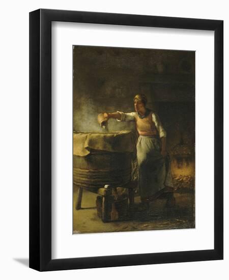 La Lessiveuse-Jean-François Millet-Framed Giclee Print