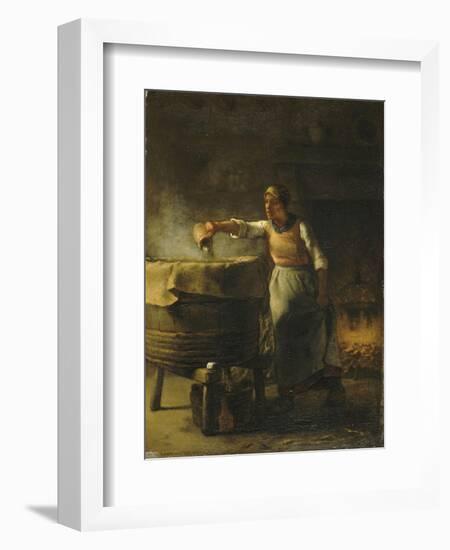 La Lessiveuse-Jean-François Millet-Framed Giclee Print