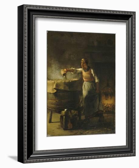 La Lessiveuse-Jean-François Millet-Framed Giclee Print