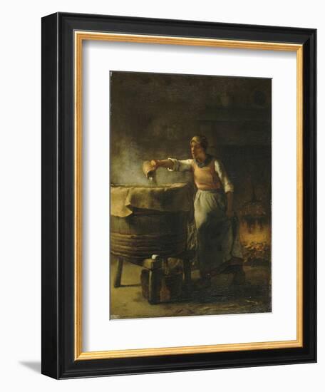 La Lessiveuse-Jean-François Millet-Framed Giclee Print