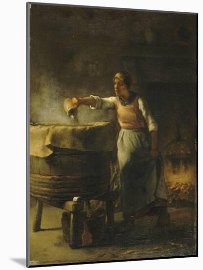 La Lessiveuse-Jean-François Millet-Mounted Giclee Print