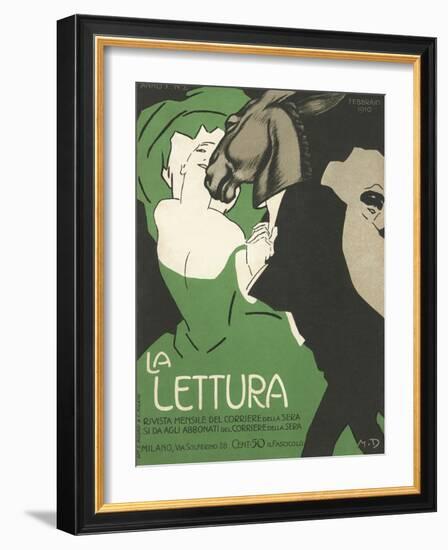 La Lettura Cover-Marchello Dudovich-Framed Giclee Print