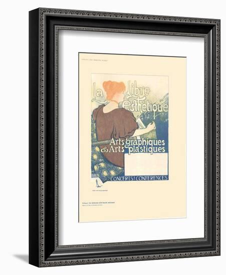 La Libre Esthetique-Théo van Rysselberghe-Framed Collectable Print