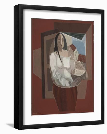 La Liseuse, 1926-Juan Gris-Framed Giclee Print