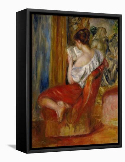 La liseuse-reading woman, around 1900. Oil on canvas, 56 x 46 cm.-Pierre-Auguste Renoir-Framed Premier Image Canvas