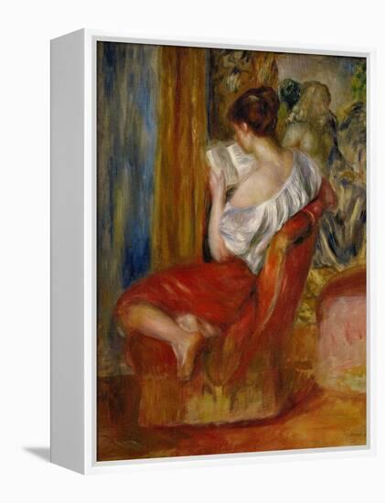 La liseuse-reading woman, around 1900. Oil on canvas, 56 x 46 cm.-Pierre-Auguste Renoir-Framed Premier Image Canvas