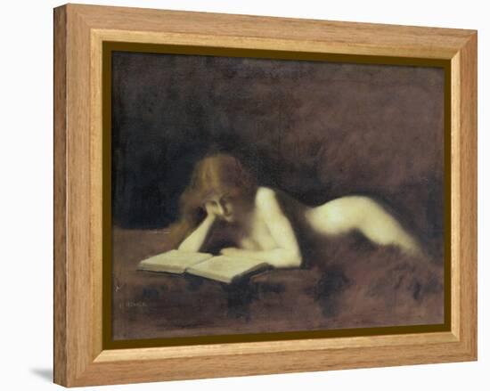 La Liseuse-Jean-Jacques Henner-Framed Premier Image Canvas