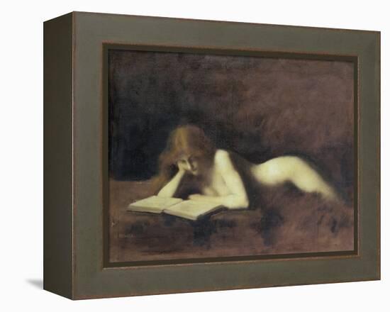 La Liseuse-Jean-Jacques Henner-Framed Premier Image Canvas