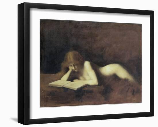 La Liseuse-Jean-Jacques Henner-Framed Giclee Print