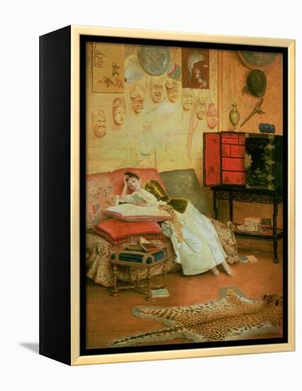 La Liseuse-Georges Croegaert-Framed Premier Image Canvas