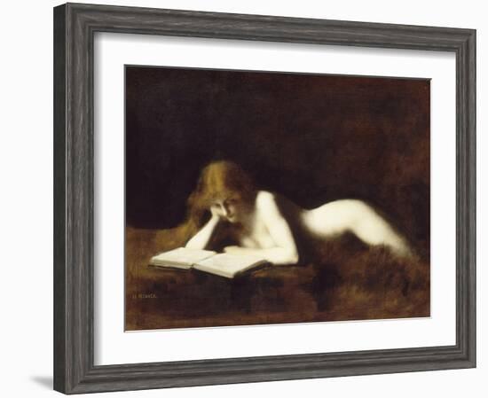 La liseuse-Jean Jacques Henner-Framed Giclee Print