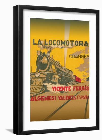 La Locomotora Oranges-null-Framed Art Print