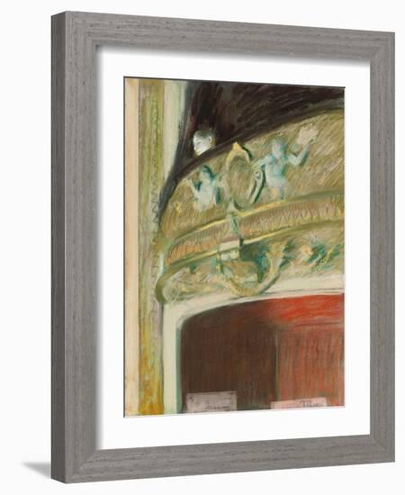 La Loge, 1880-Edgar Degas-Framed Giclee Print