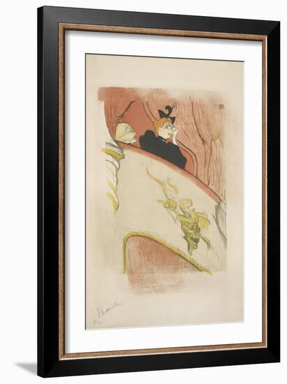 La Loge Au Mascaron Doré 1893-Henri de Toulouse-Lautrec-Framed Art Print