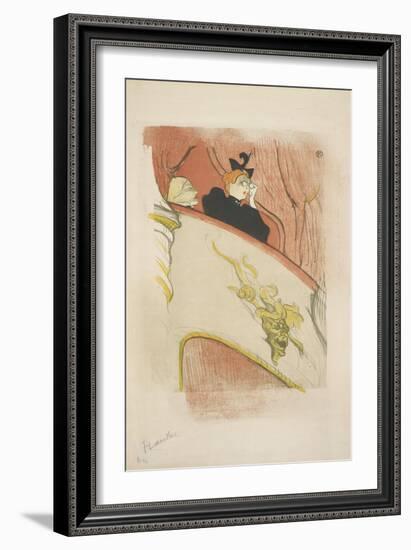 La Loge Au Mascaron Doré 1893-Henri de Toulouse-Lautrec-Framed Art Print