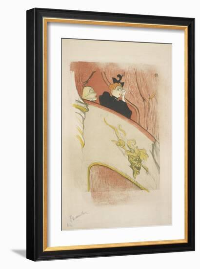 La Loge Au Mascaron Doré 1893-Henri de Toulouse-Lautrec-Framed Art Print