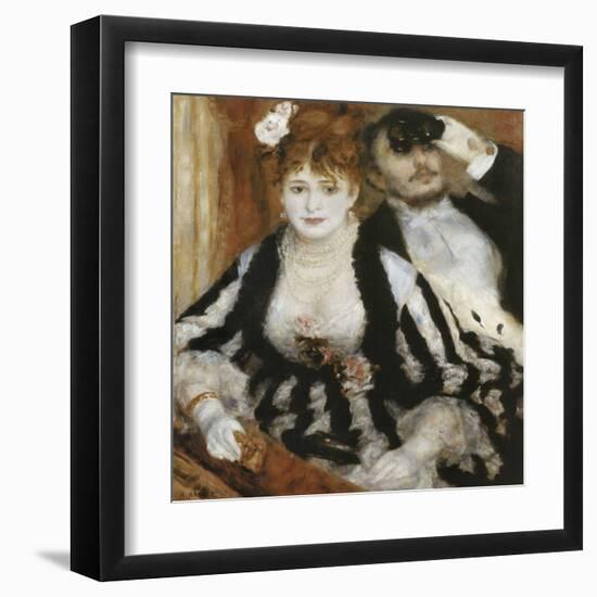 La Loge-Pierre-Auguste Renoir-Framed Art Print
