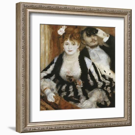 La Loge-Pierre-Auguste Renoir-Framed Art Print