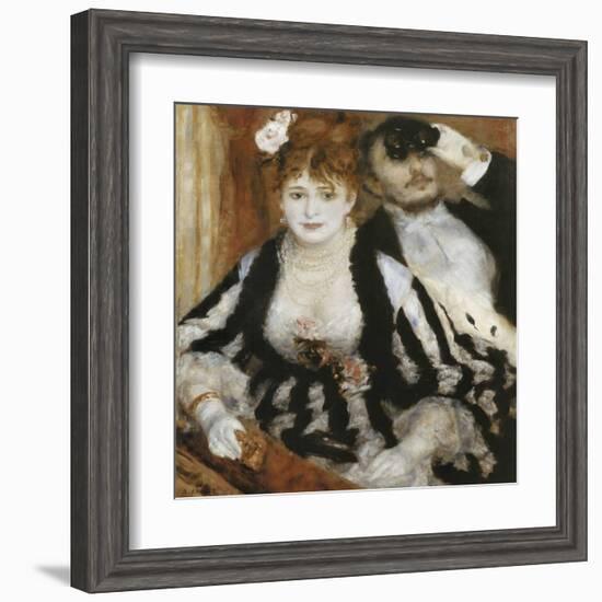 La Loge-Pierre-Auguste Renoir-Framed Art Print