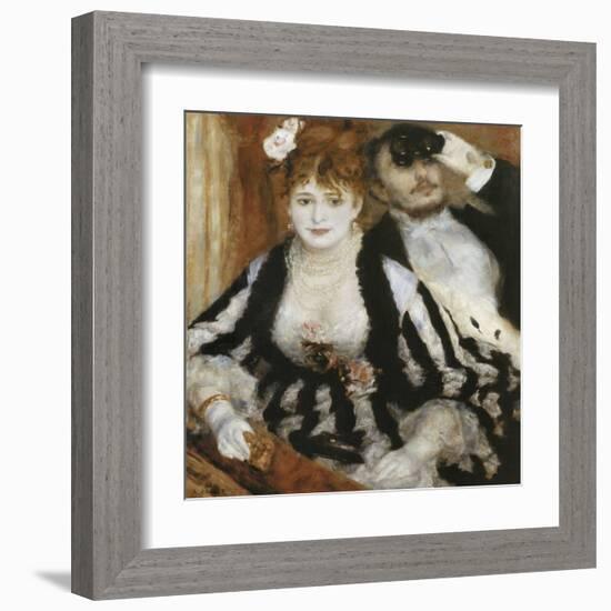 La Loge-Pierre-Auguste Renoir-Framed Art Print
