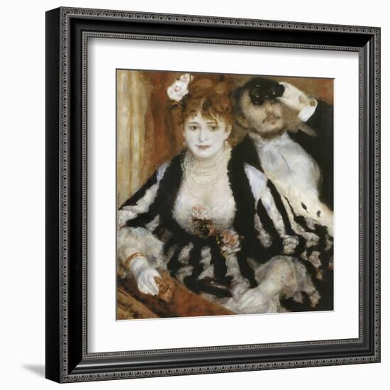 La Loge-Pierre-Auguste Renoir-Framed Art Print