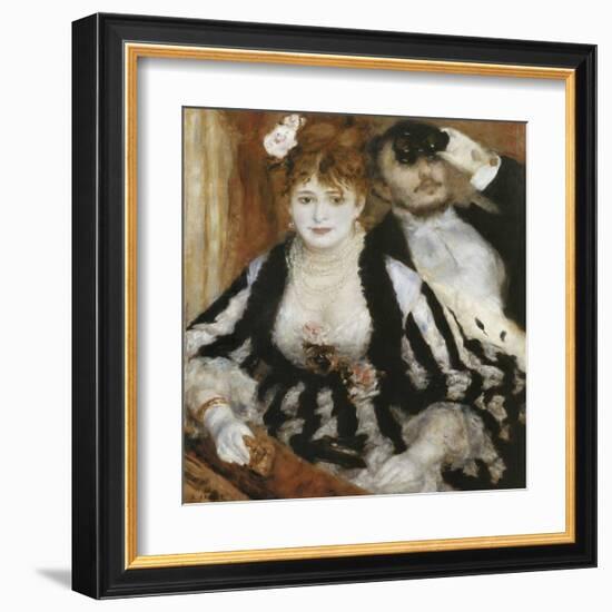 La Loge-Pierre-Auguste Renoir-Framed Art Print