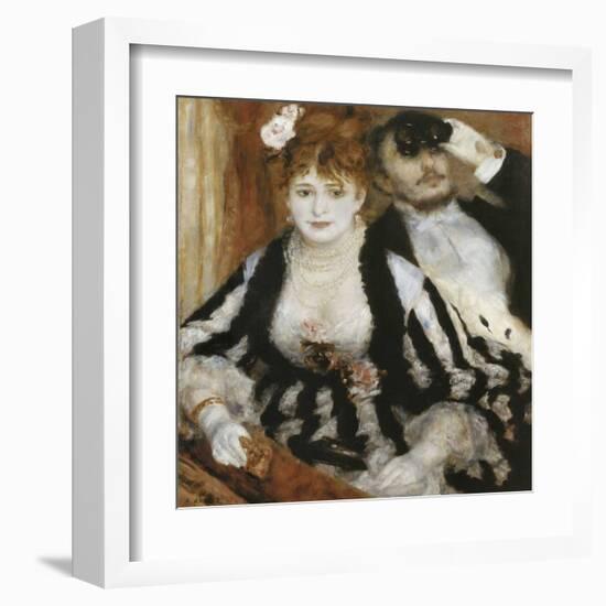 La Loge-Pierre-Auguste Renoir-Framed Art Print