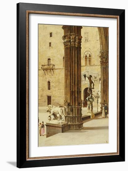 La Loggia Dei Lanzi, Florence-Antonietta Brandeis-Framed Giclee Print