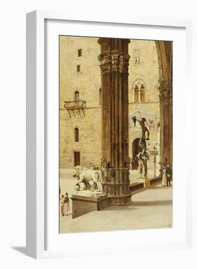 La Loggia Dei Lanzi, Florence-Antonietta Brandeis-Framed Giclee Print