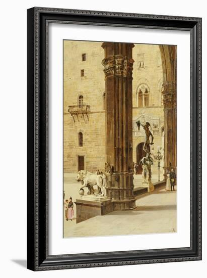 La Loggia Dei Lanzi, Florence-Antonietta Brandeis-Framed Giclee Print