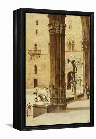 La Loggia Dei Lanzi, Florence-Antonietta Brandeis-Framed Premier Image Canvas
