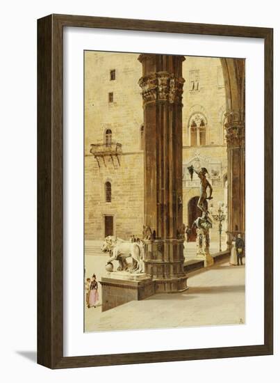 La Loggia Dei Lanzi, Florence-Antonietta Brandeis-Framed Giclee Print