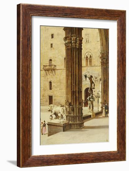 La Loggia Dei Lanzi, Florence-Antonietta Brandeis-Framed Giclee Print