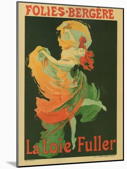 La Loie Fuller-Jules Chéret-Mounted Art Print