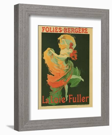 La Loie Fuller-Jules Chéret-Framed Art Print