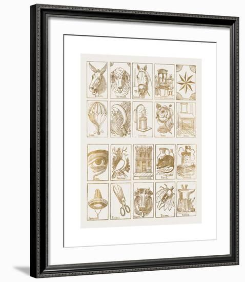 La Loteria-Jose Guadalupe Posada-Framed Premium Giclee Print