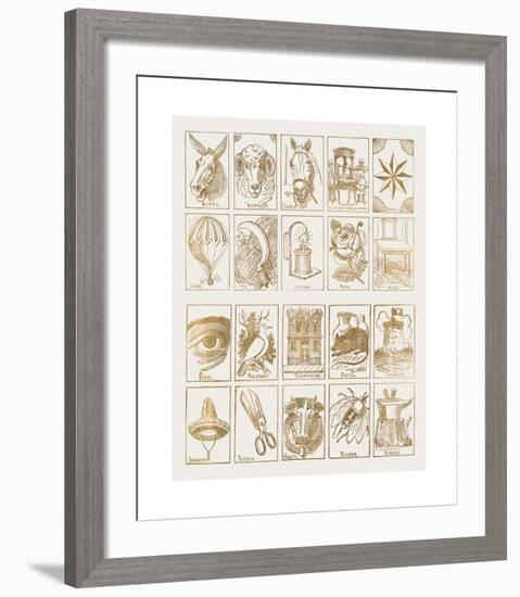 La Loteria-Jose Guadalupe Posada-Framed Premium Giclee Print