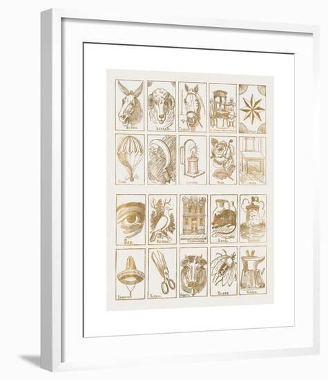 La Loteria-Jose Guadalupe Posada-Framed Premium Giclee Print