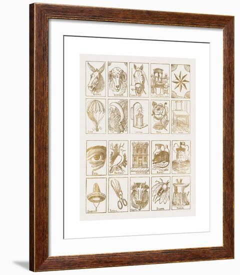 La Loteria-Jose Guadalupe Posada-Framed Premium Giclee Print