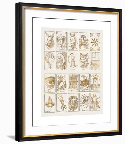 La Loteria-Jose Guadalupe Posada-Framed Premium Giclee Print